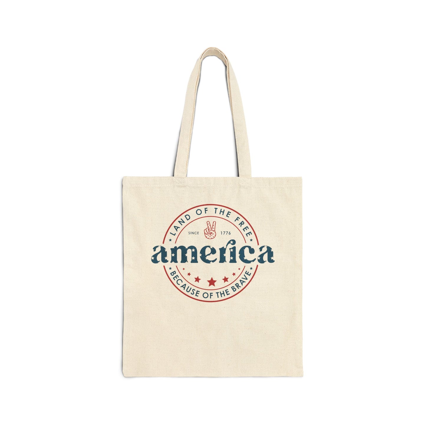 Cotton Canvas Tote Bag | Land of the Free