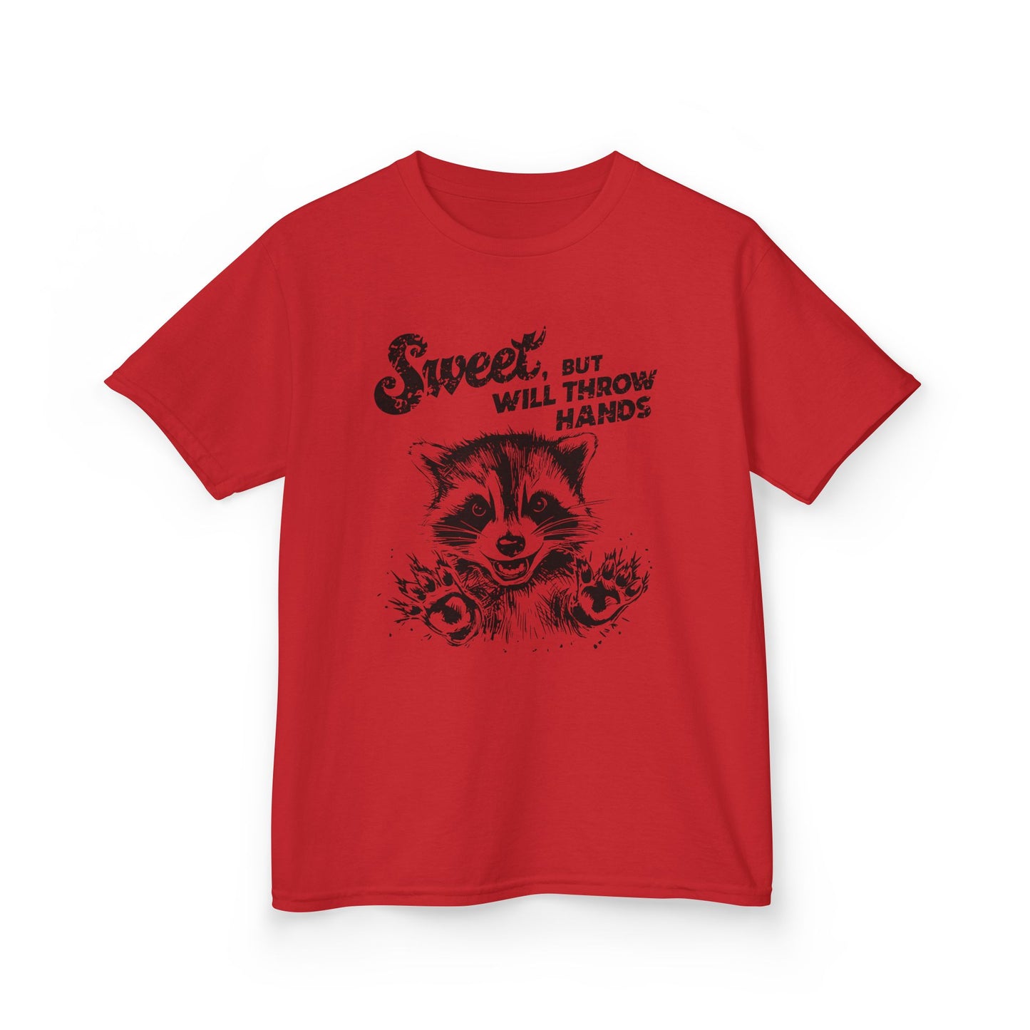 Kids Cotton T-Shirt | Sweet but will Throw Hands