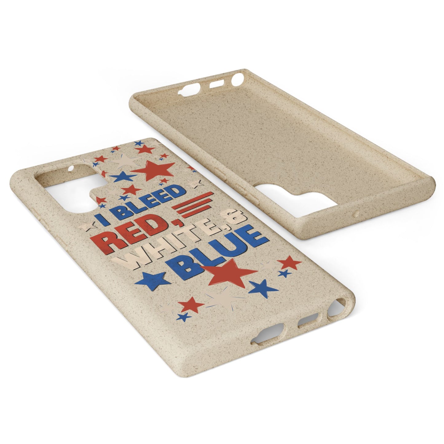 Biodegradable Phone Case | I Bleed Red, White, & Blue