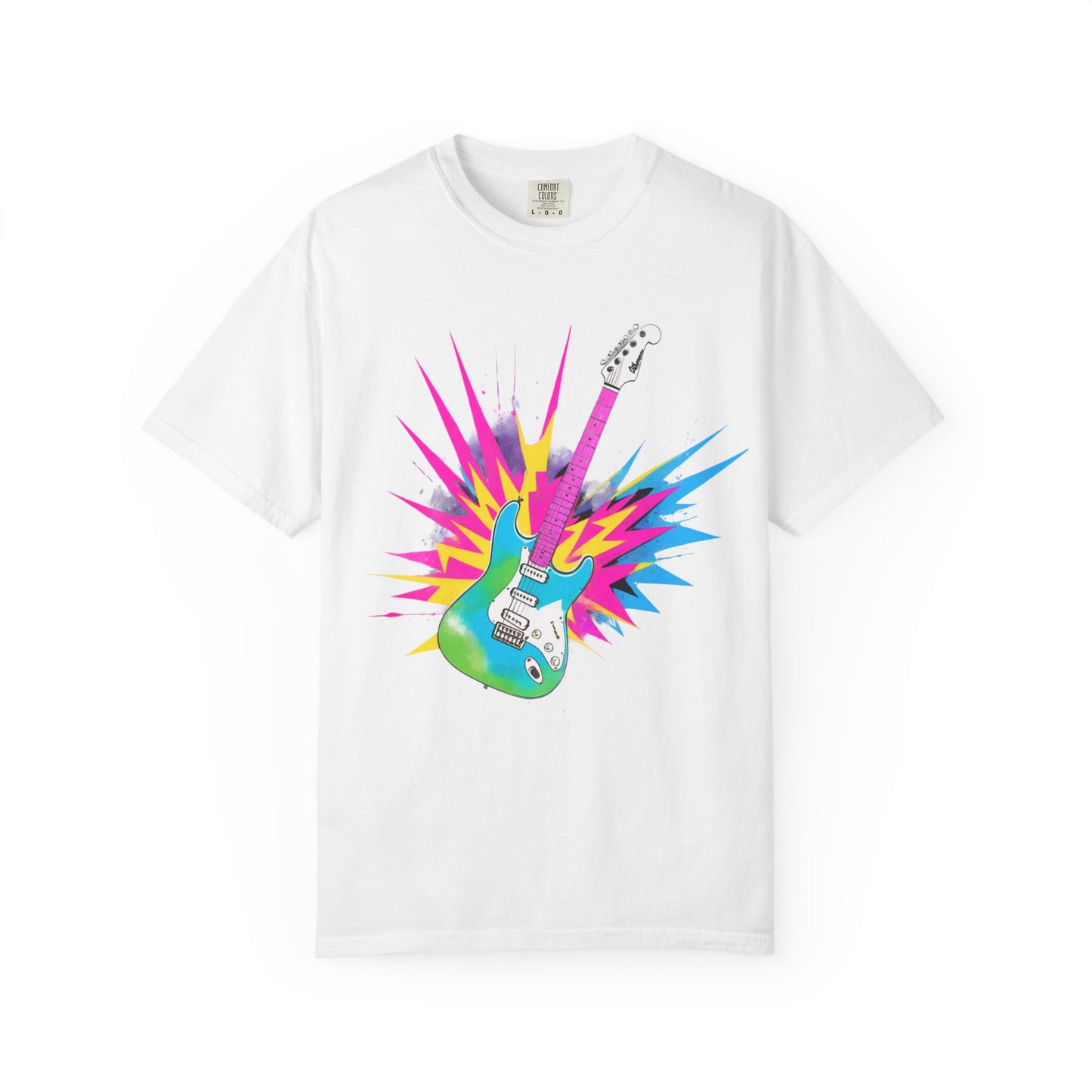 Cotton T-Shirt | Neon Guitar