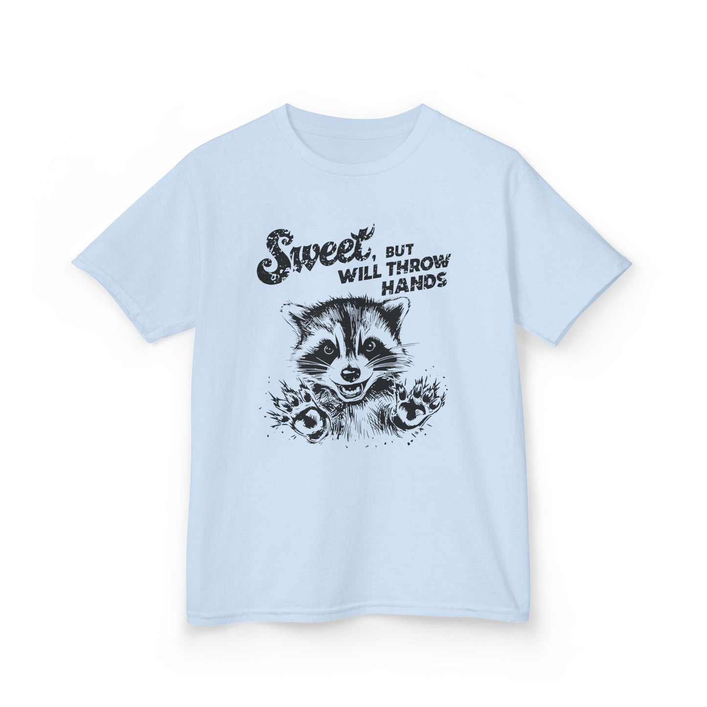 Kids Cotton T-Shirt | Sweet but will Throw Hands