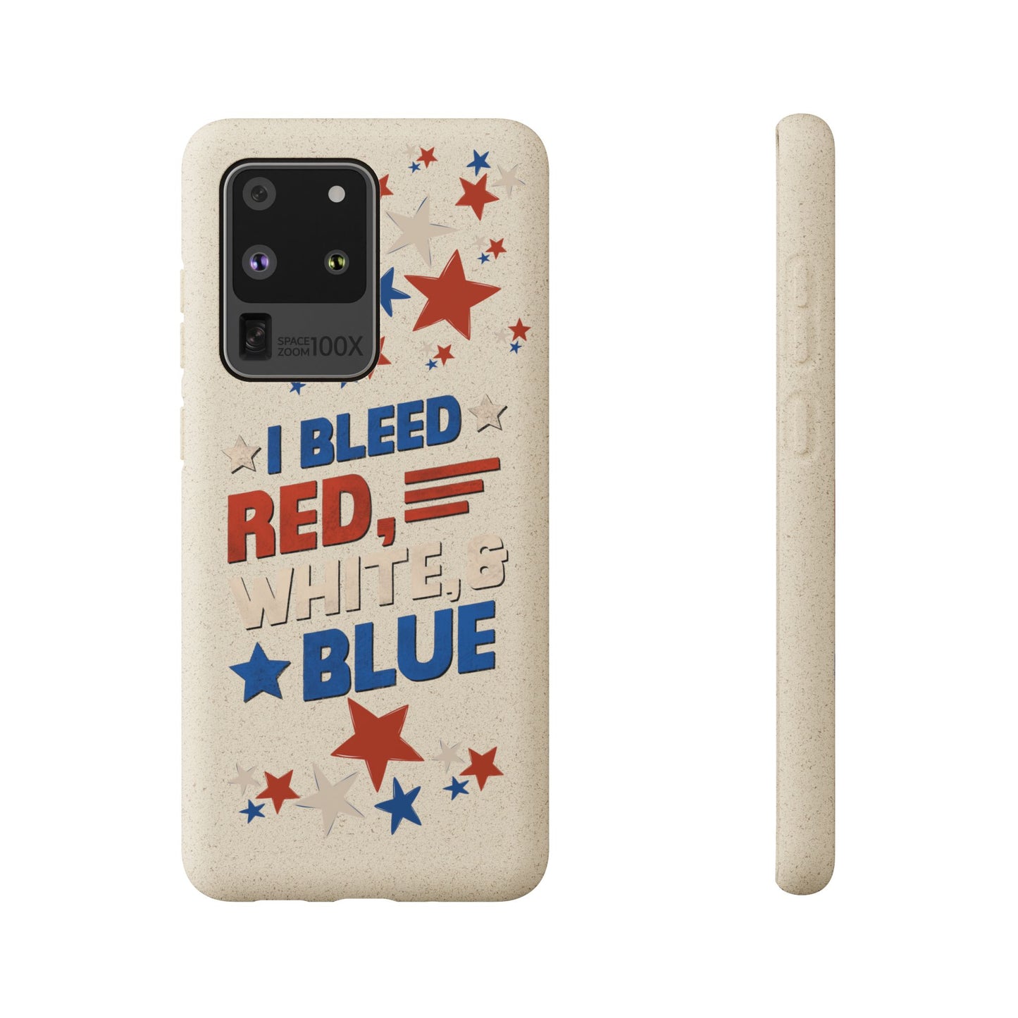 Biodegradable Phone Case | I Bleed Red, White, & Blue