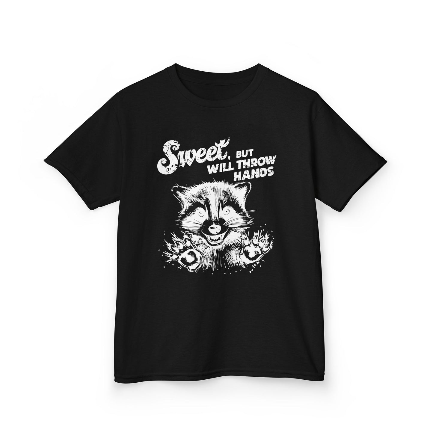 Kids Cotton T-Shirt | Sweet but will Throw Hands