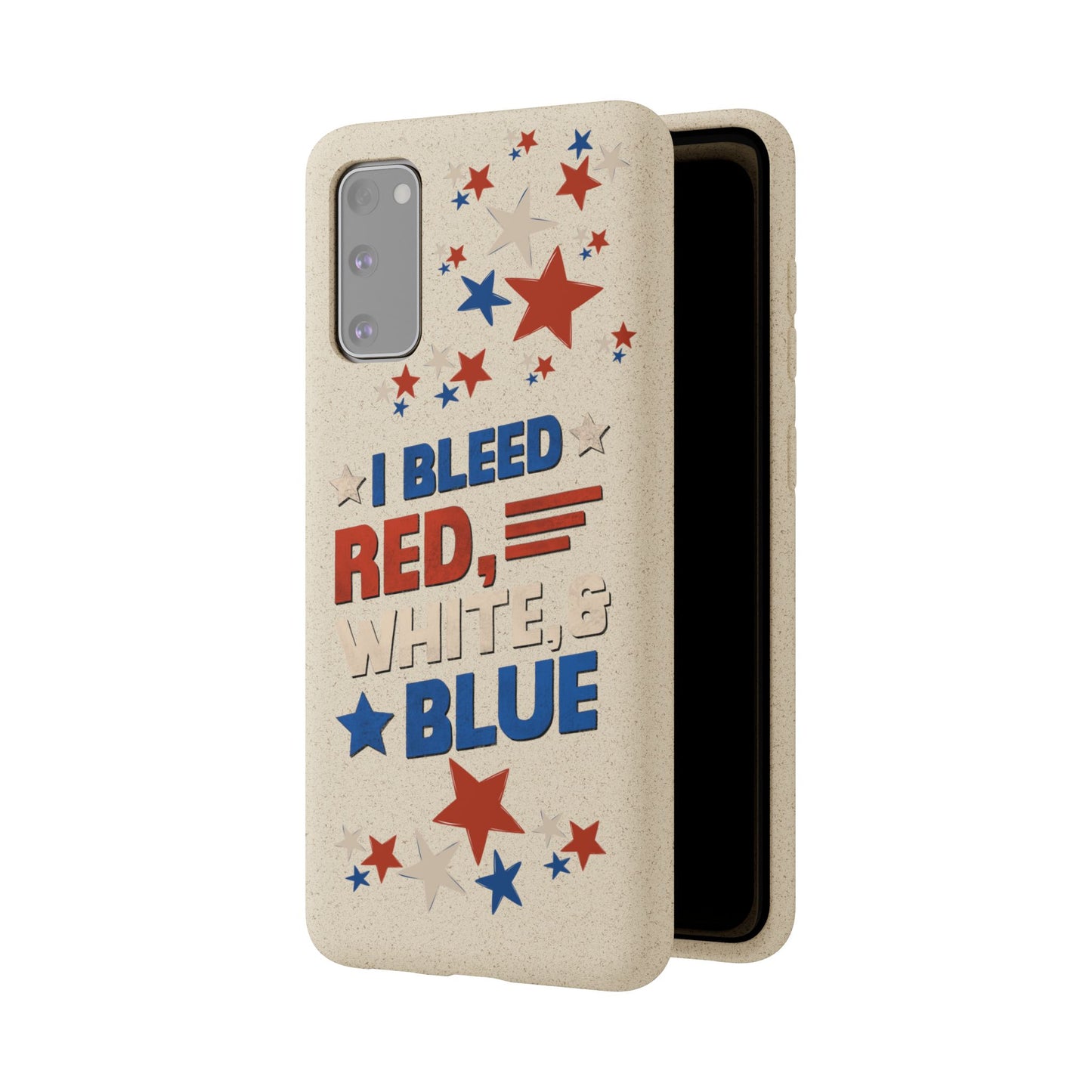 Biodegradable Phone Case | I Bleed Red, White, & Blue