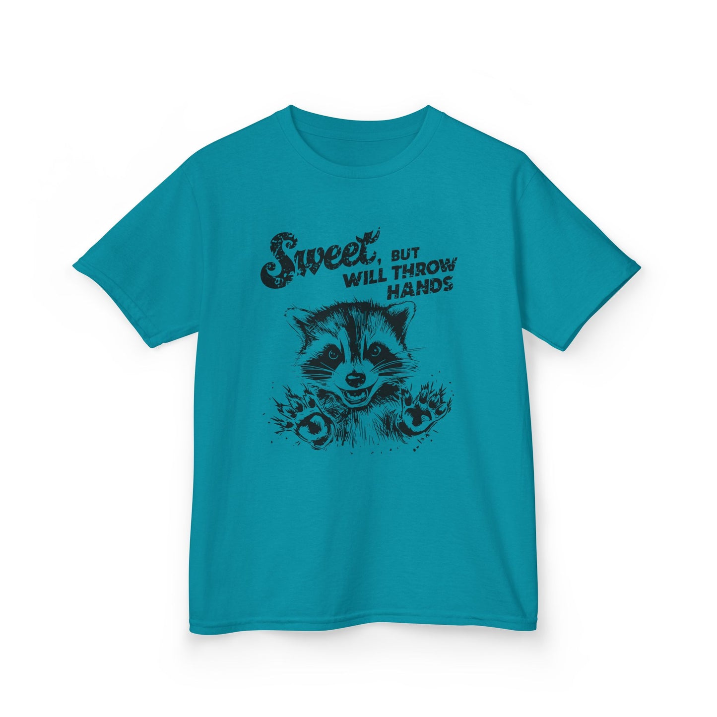 Kids Cotton T-Shirt | Sweet but will Throw Hands