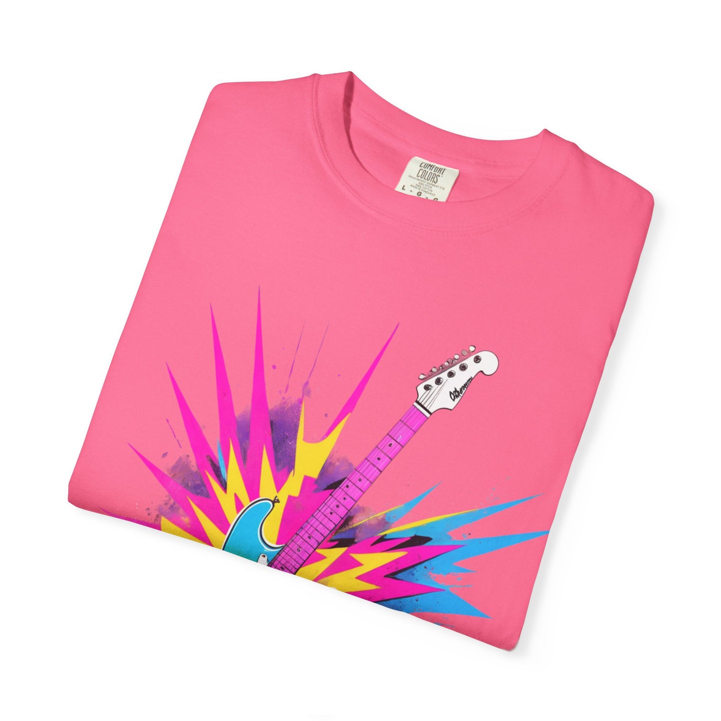 Cotton T-Shirt | Neon Guitar