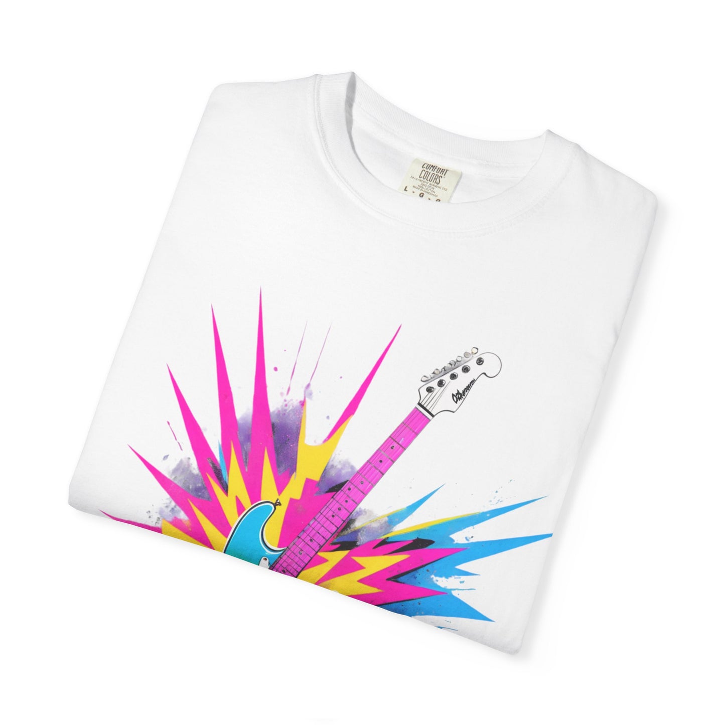 Cotton T-Shirt | Neon Guitar