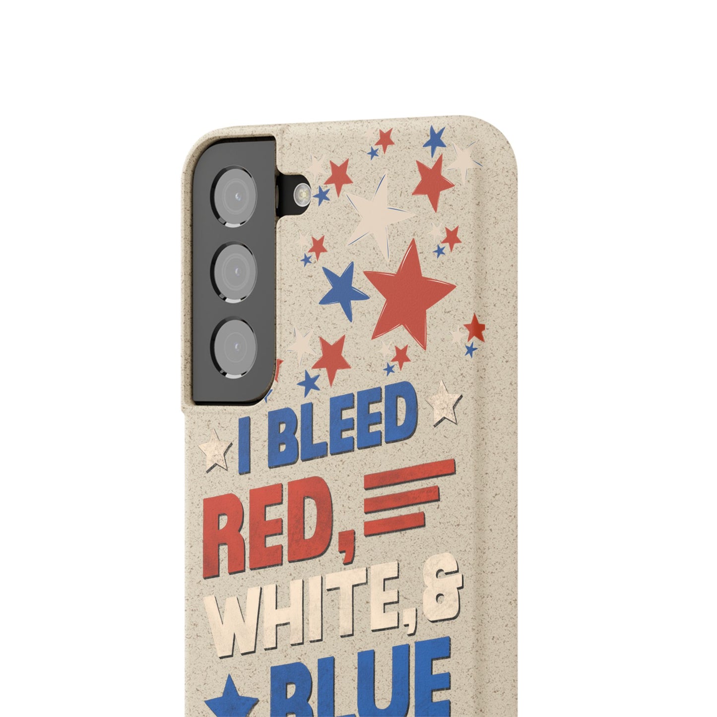 Biodegradable Phone Case | I Bleed Red, White, & Blue