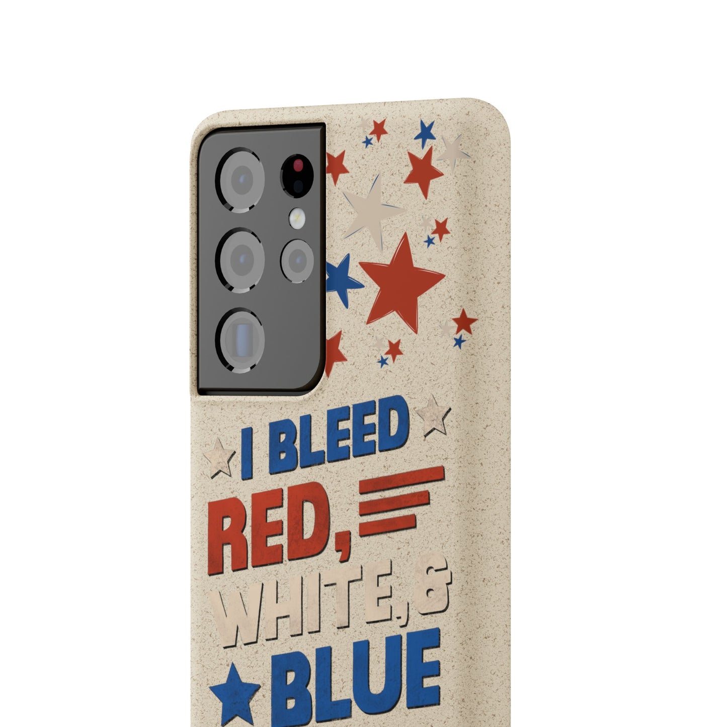 Biodegradable Phone Case | I Bleed Red, White, & Blue