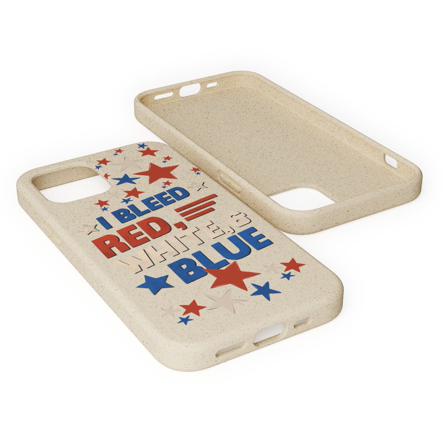 Biodegradable Phone Case | I Bleed Red, White, & Blue