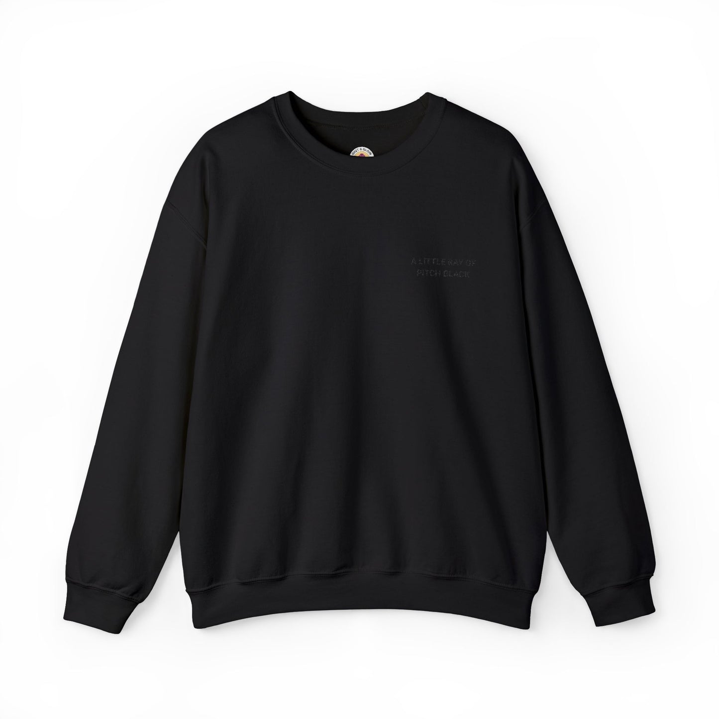 Embroidered Sweatshirt | A Little Ray of Pitch Black