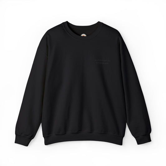 Embroidered Sweatshirt | A Little Ray of Pitch Black