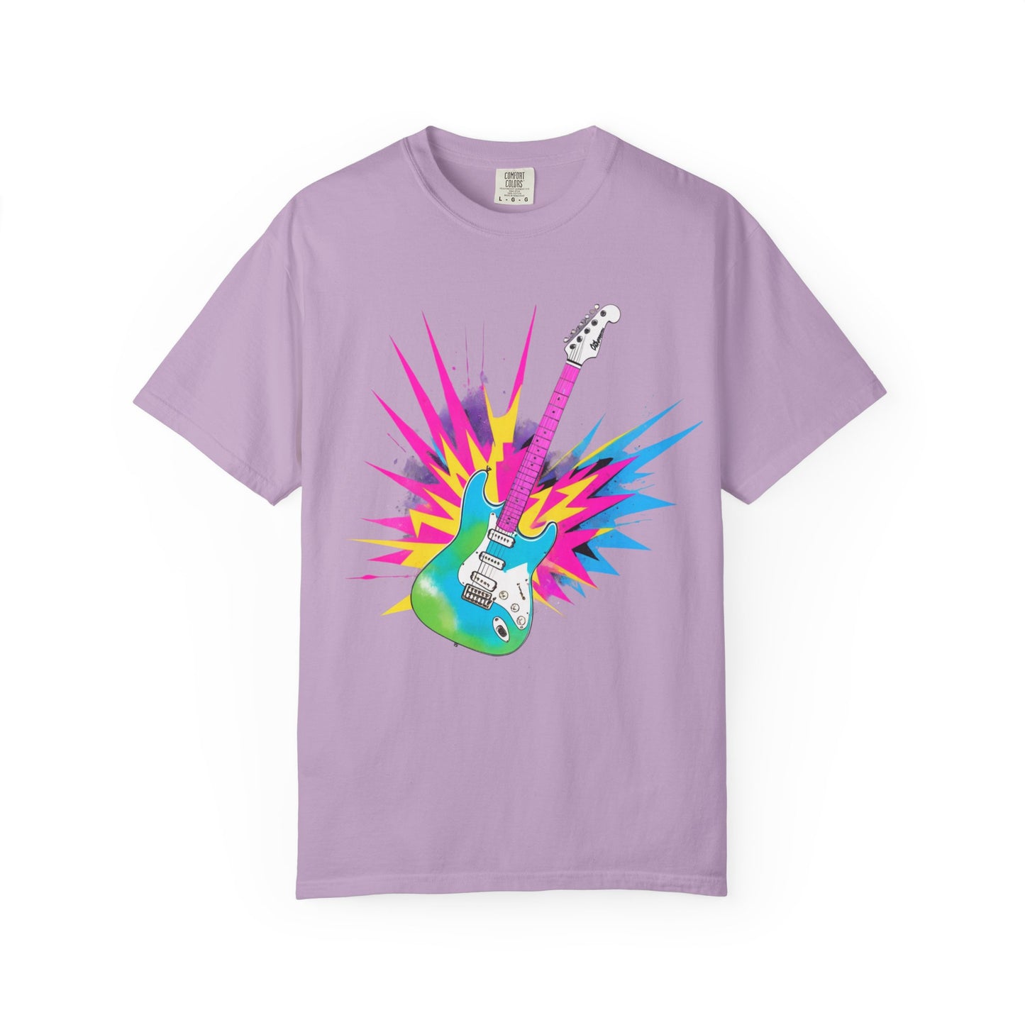 Cotton T-Shirt | Neon Guitar