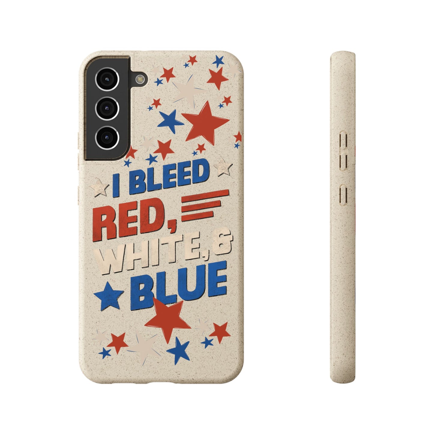 Biodegradable Phone Case | I Bleed Red, White, & Blue