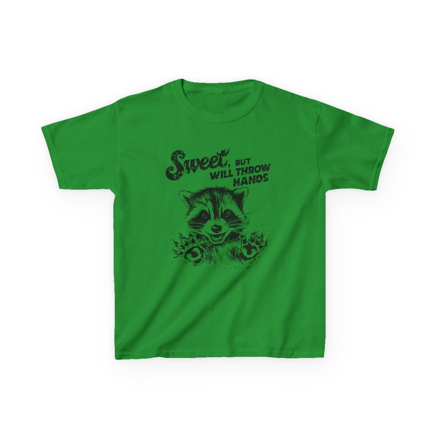 Kids Cotton T-Shirt | Sweet but will Throw Hands
