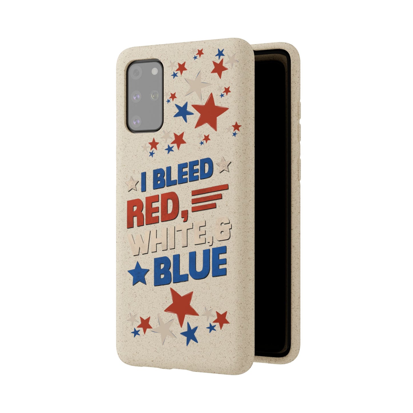 Biodegradable Phone Case | I Bleed Red, White, & Blue