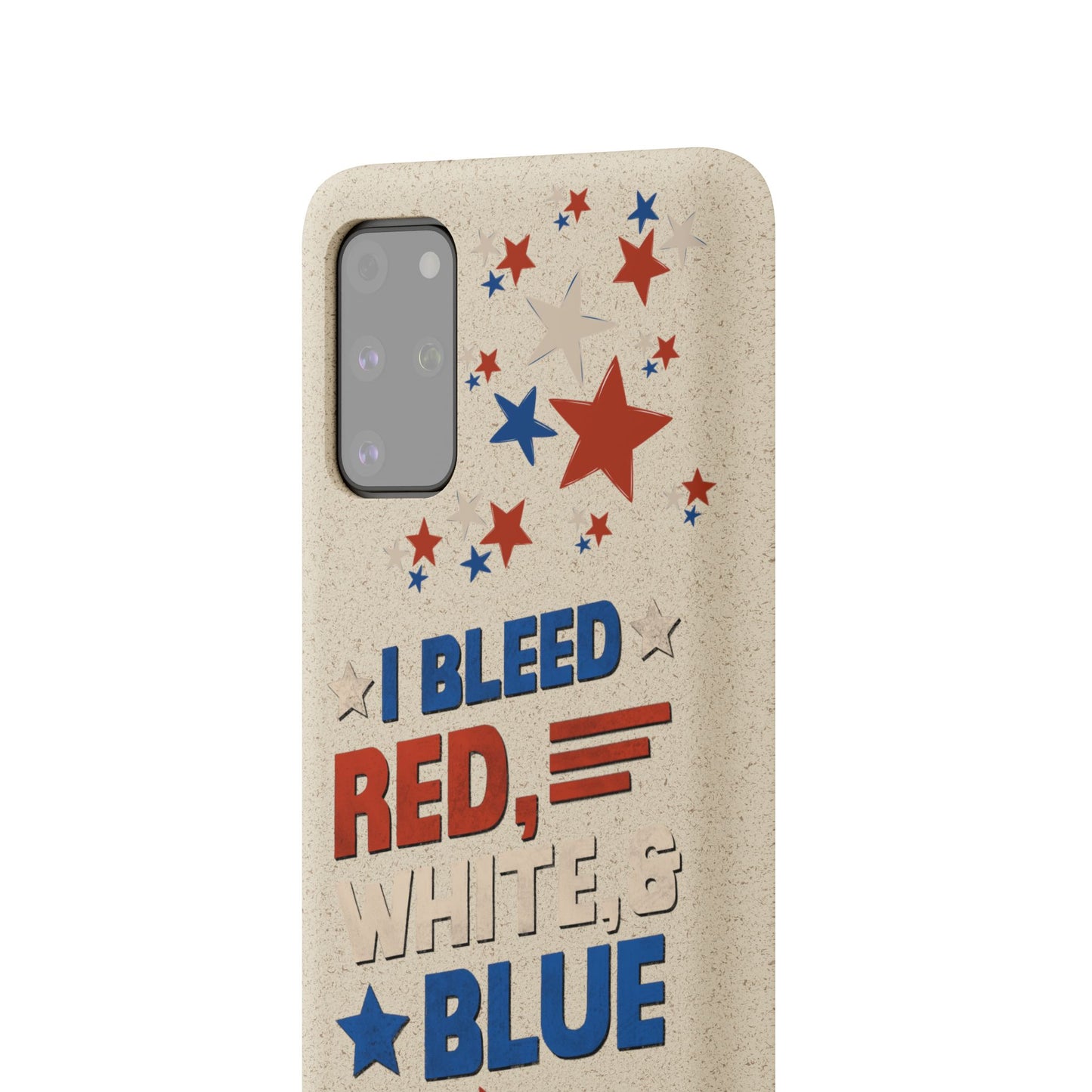 Biodegradable Phone Case | I Bleed Red, White, & Blue