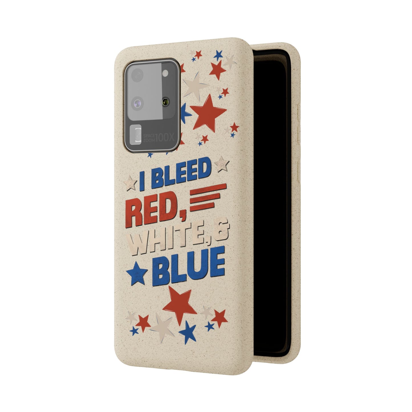 Biodegradable Phone Case | I Bleed Red, White, & Blue