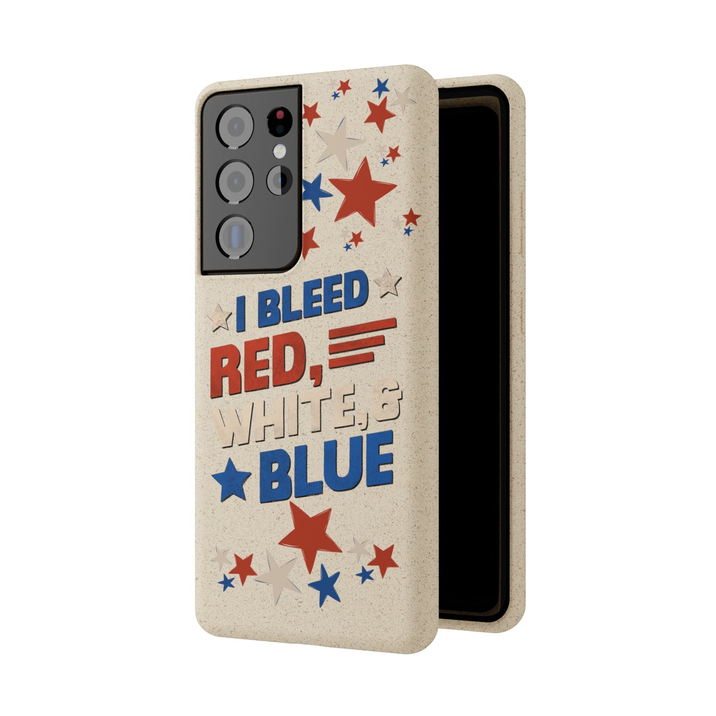 Biodegradable Phone Case | I Bleed Red, White, & Blue