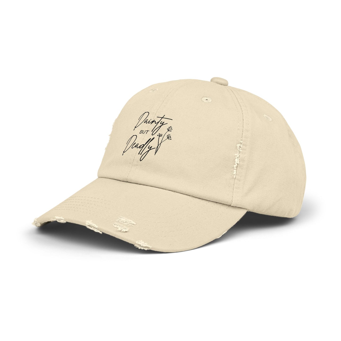 Distressed Ball Cap | Dainty But Deadly