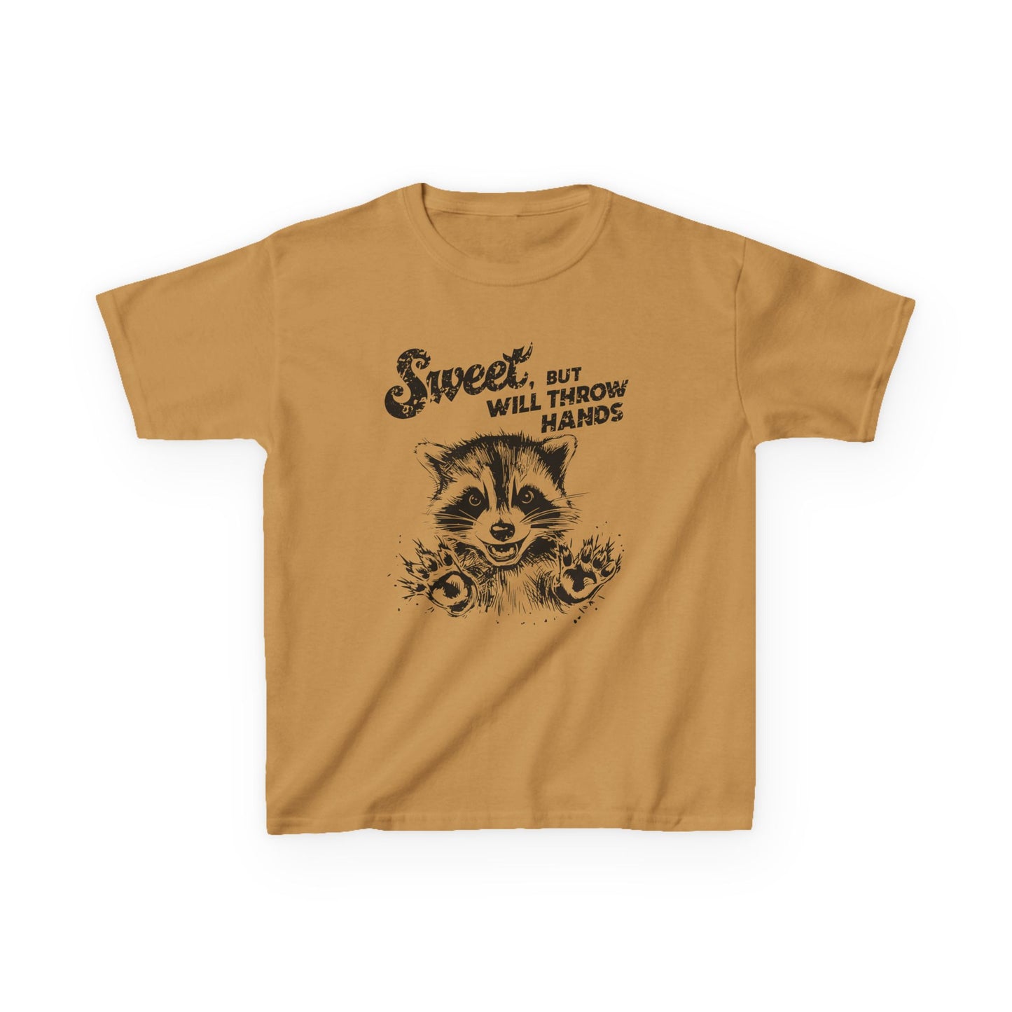 Kids Cotton T-Shirt | Sweet but will Throw Hands