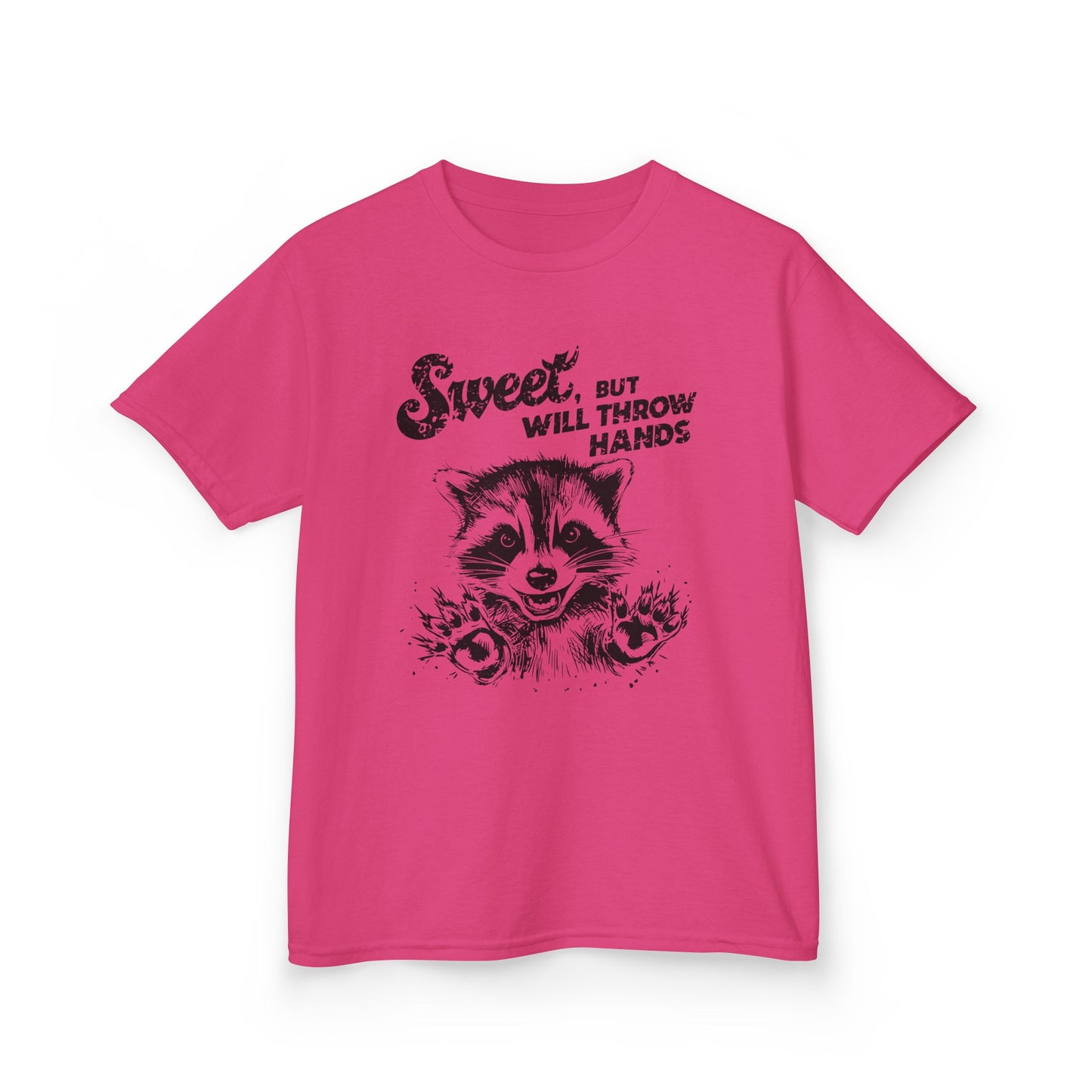 Kids Cotton T-Shirt | Sweet but will Throw Hands