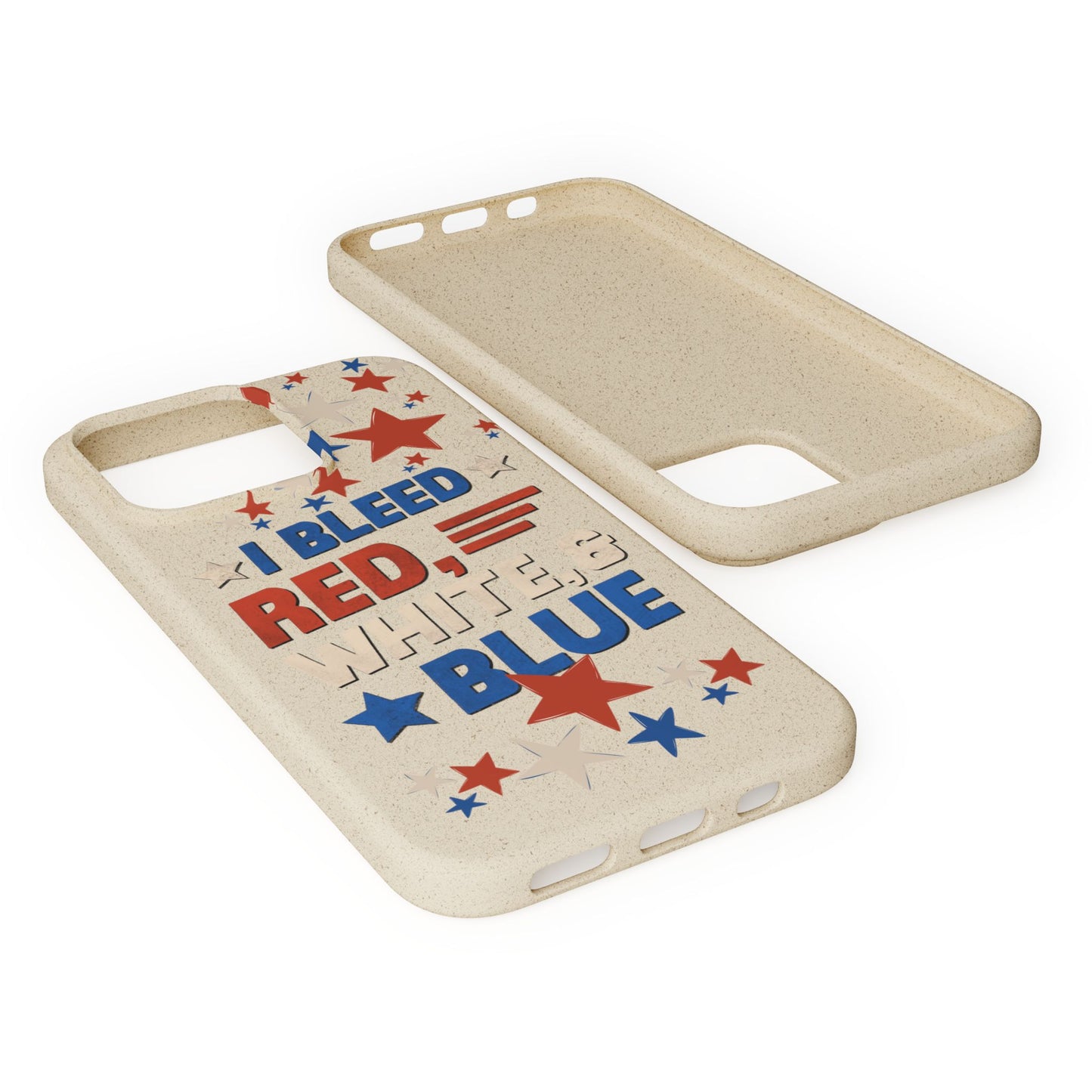 Biodegradable Phone Case | I Bleed Red, White, & Blue