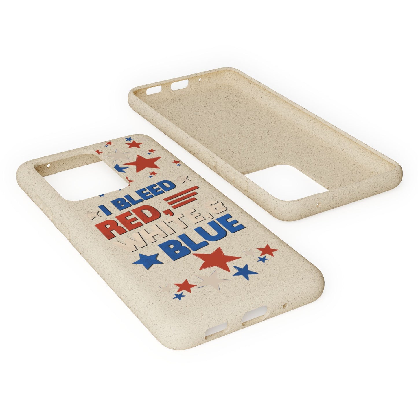 Biodegradable Phone Case | I Bleed Red, White, & Blue