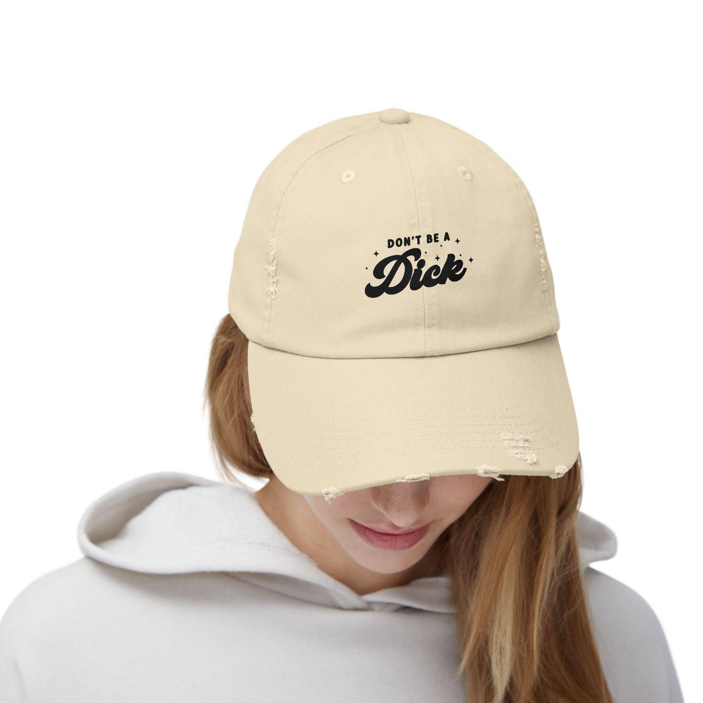 Distressed Ball Cap | Don't Be A Dick