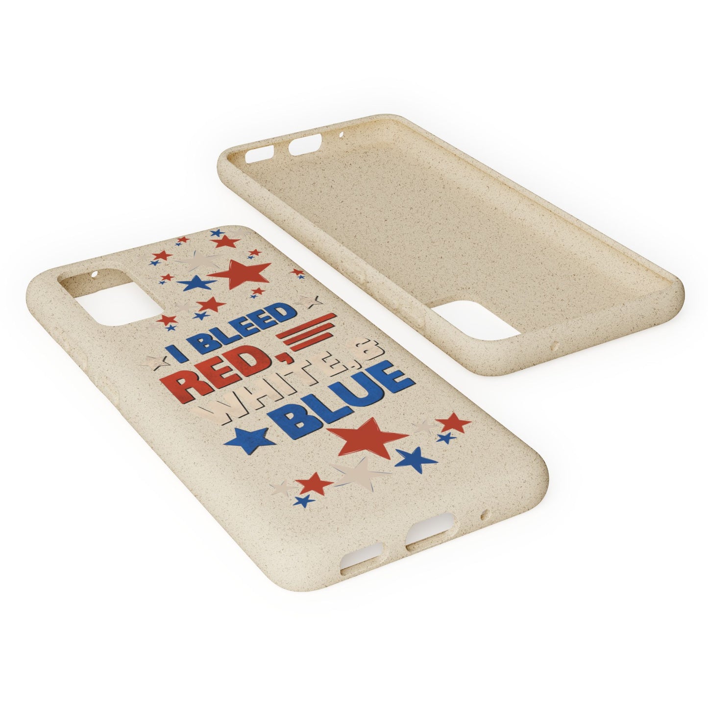 Biodegradable Phone Case | I Bleed Red, White, & Blue