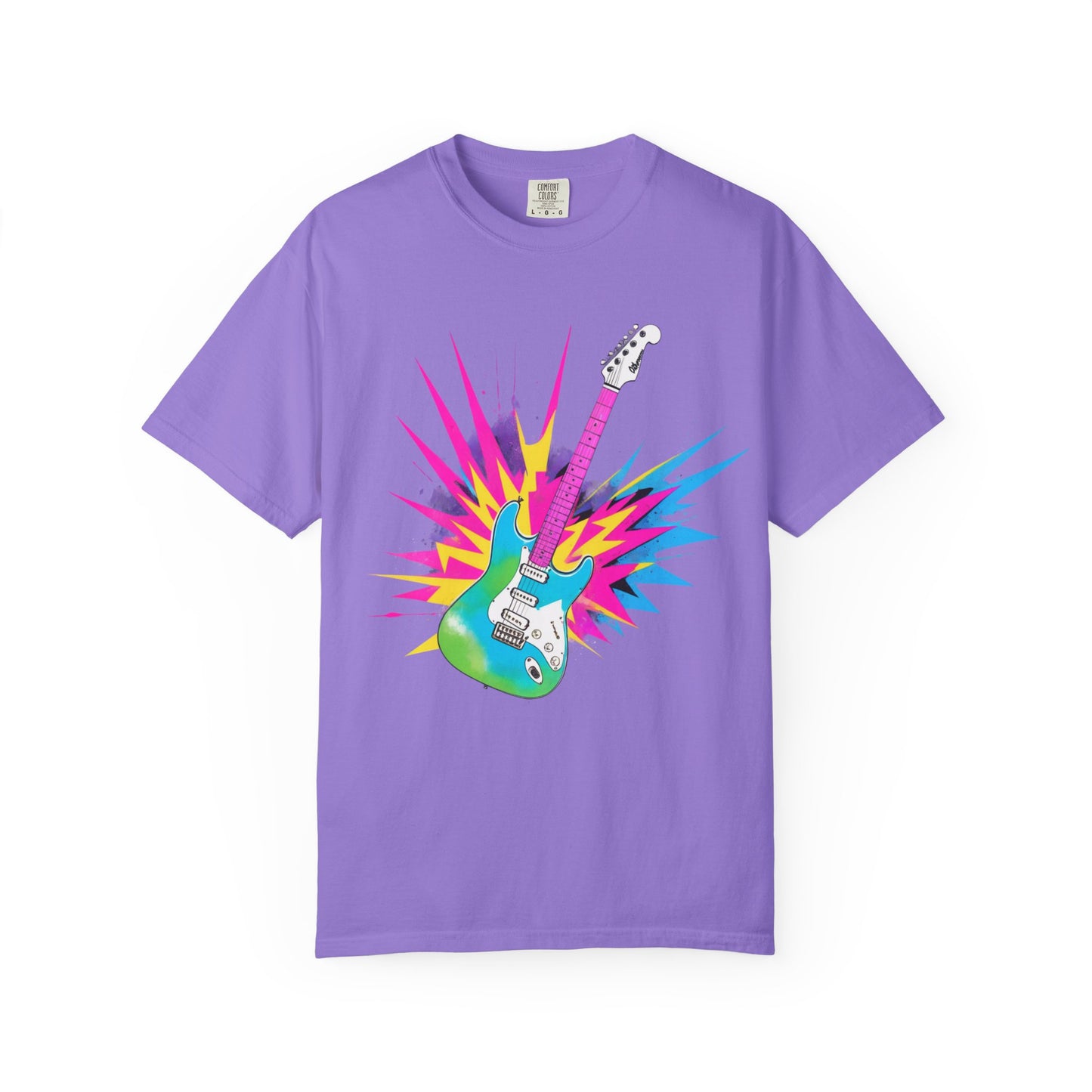 Cotton T-Shirt | Neon Guitar