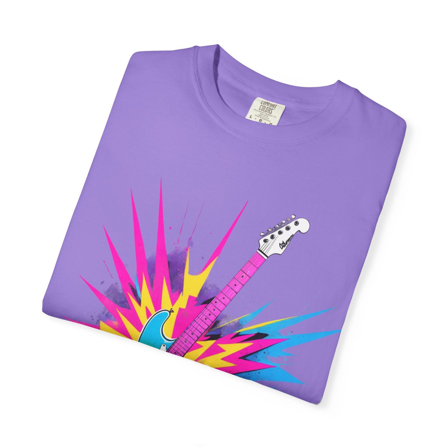 Cotton T-Shirt | Neon Guitar