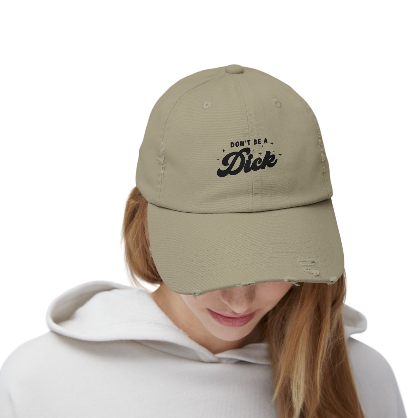 Distressed Ball Cap | Don't Be A Dick