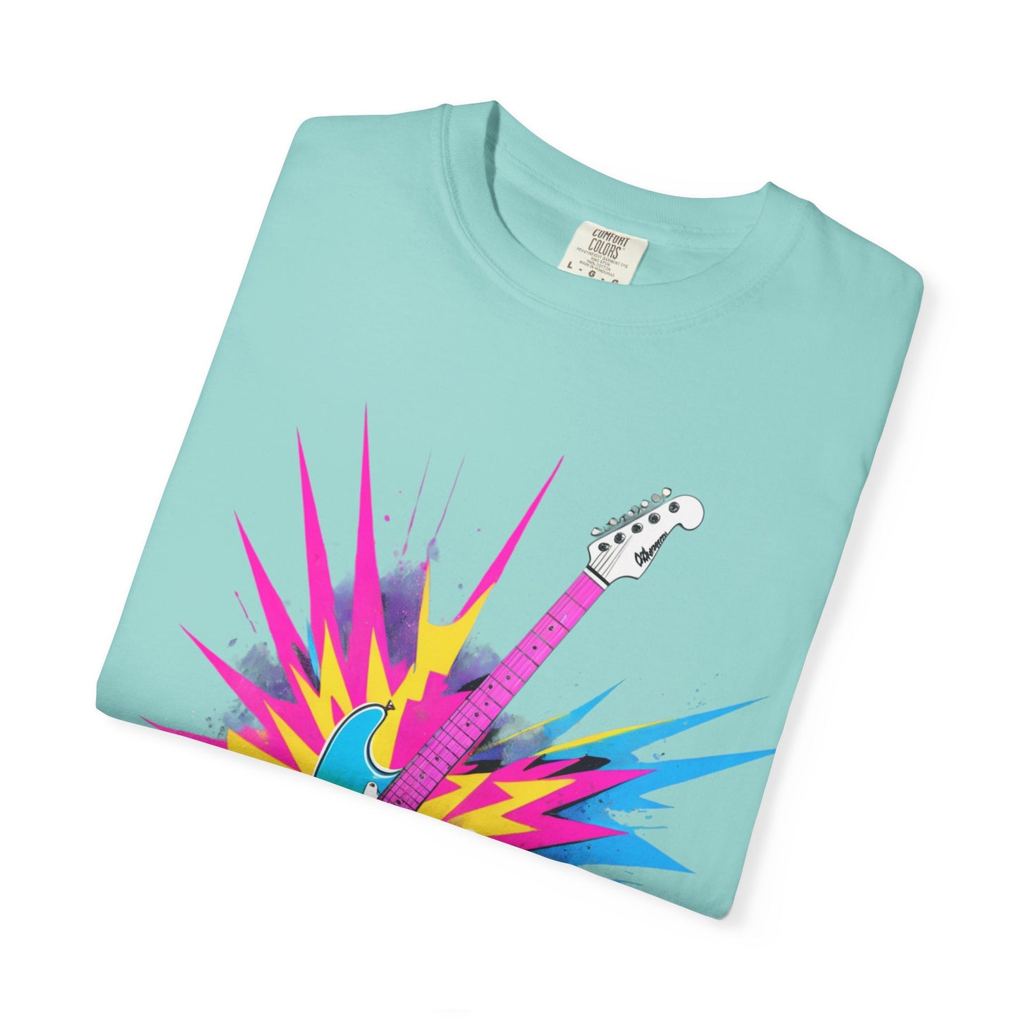Cotton T-Shirt | Neon Guitar