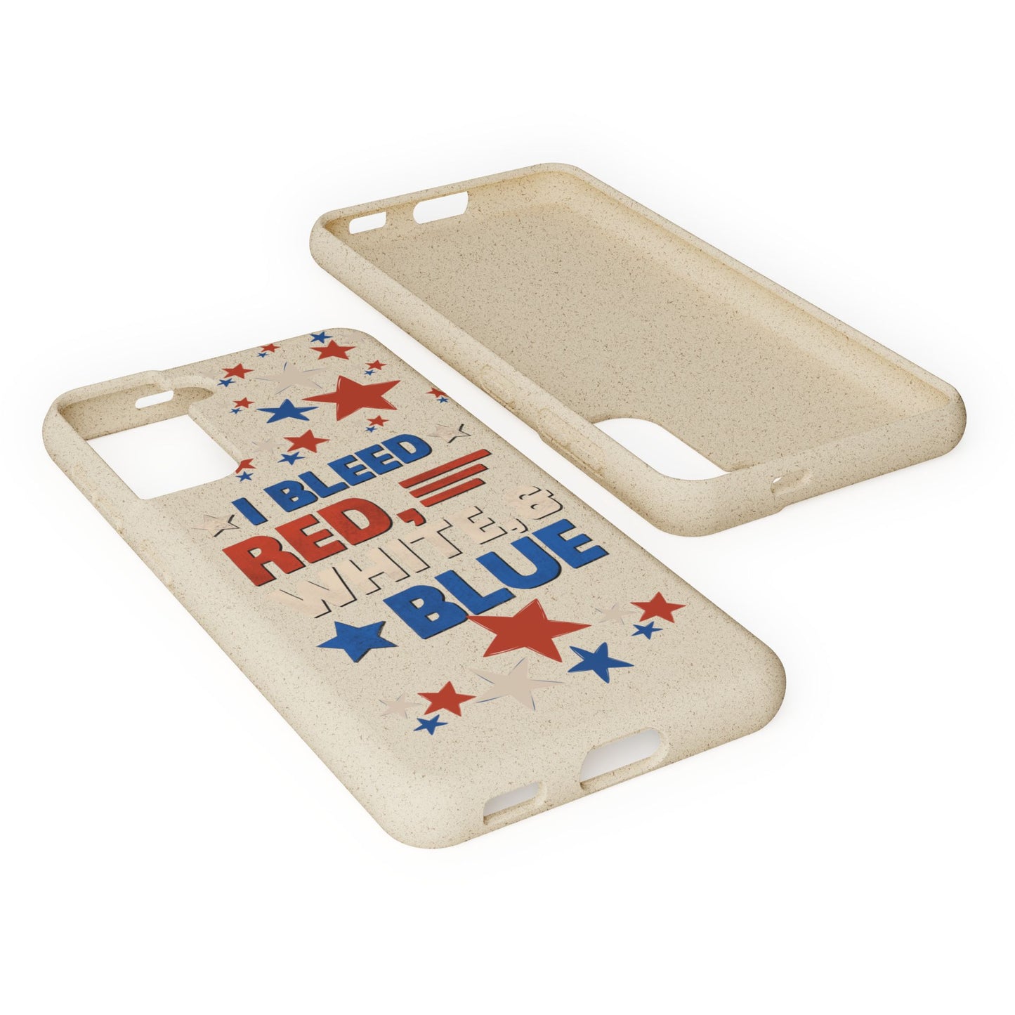 Biodegradable Phone Case | I Bleed Red, White, & Blue