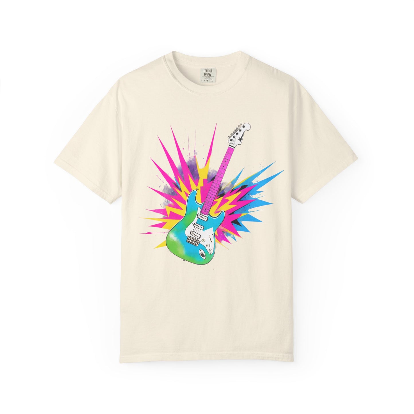 Cotton T-Shirt | Neon Guitar