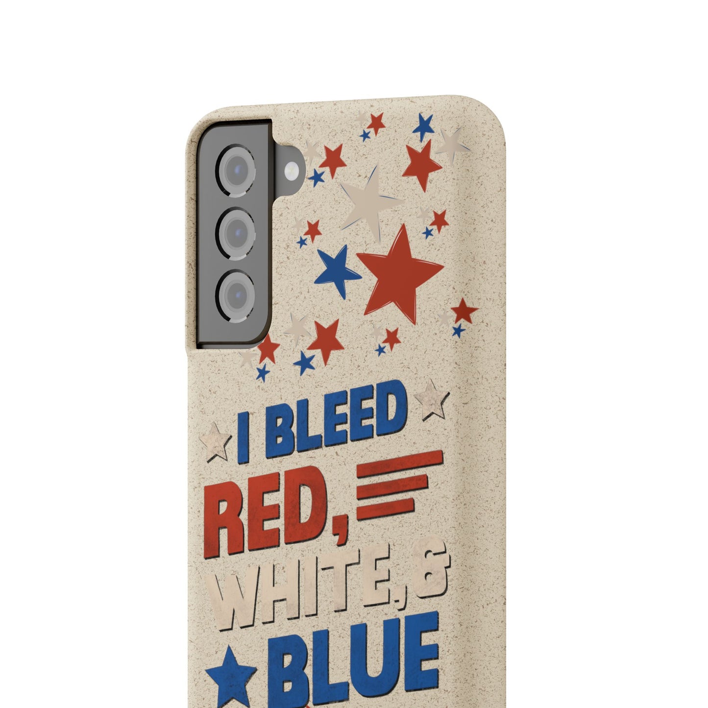 Biodegradable Phone Case | I Bleed Red, White, & Blue