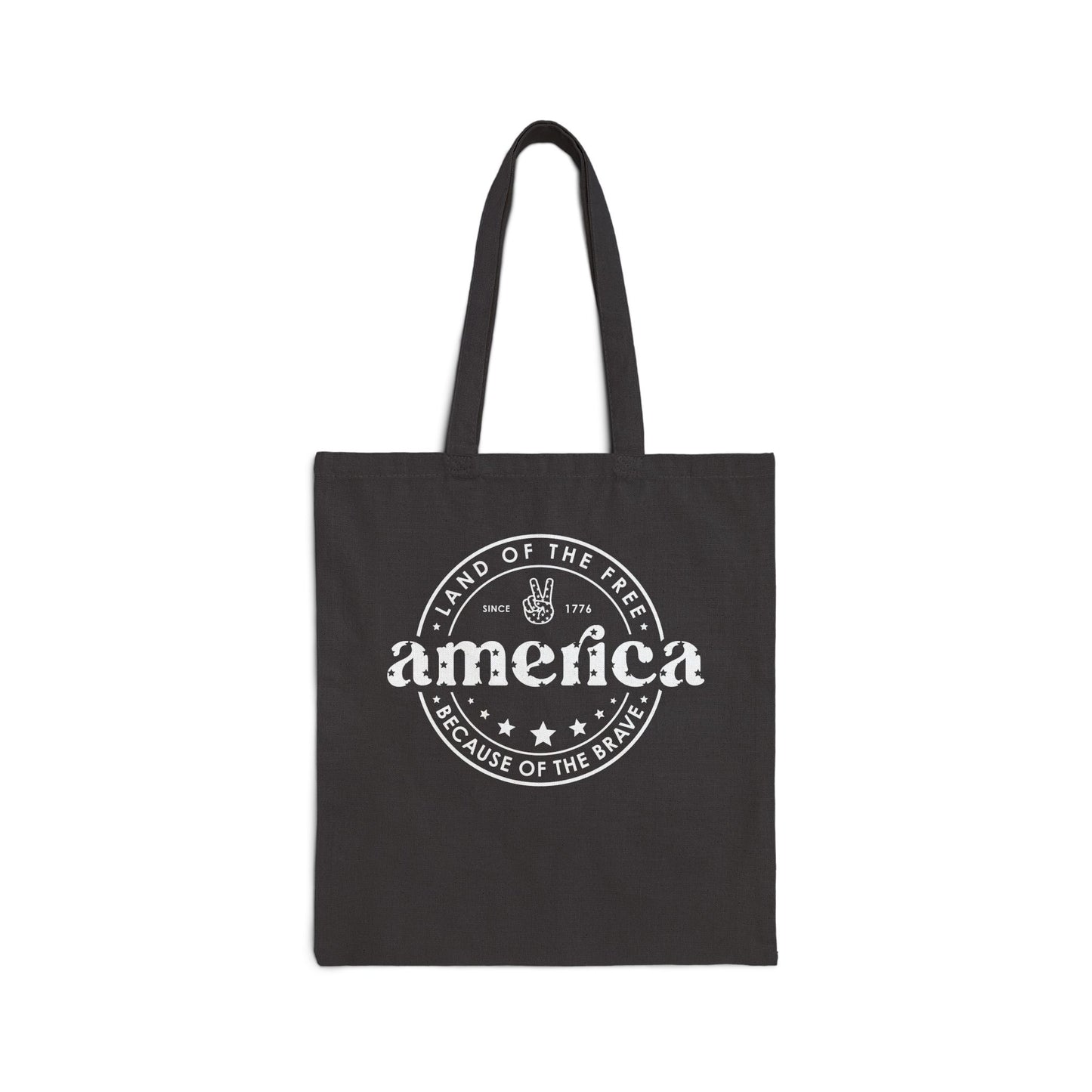 Cotton Canvas Tote Bag | Land of the Free