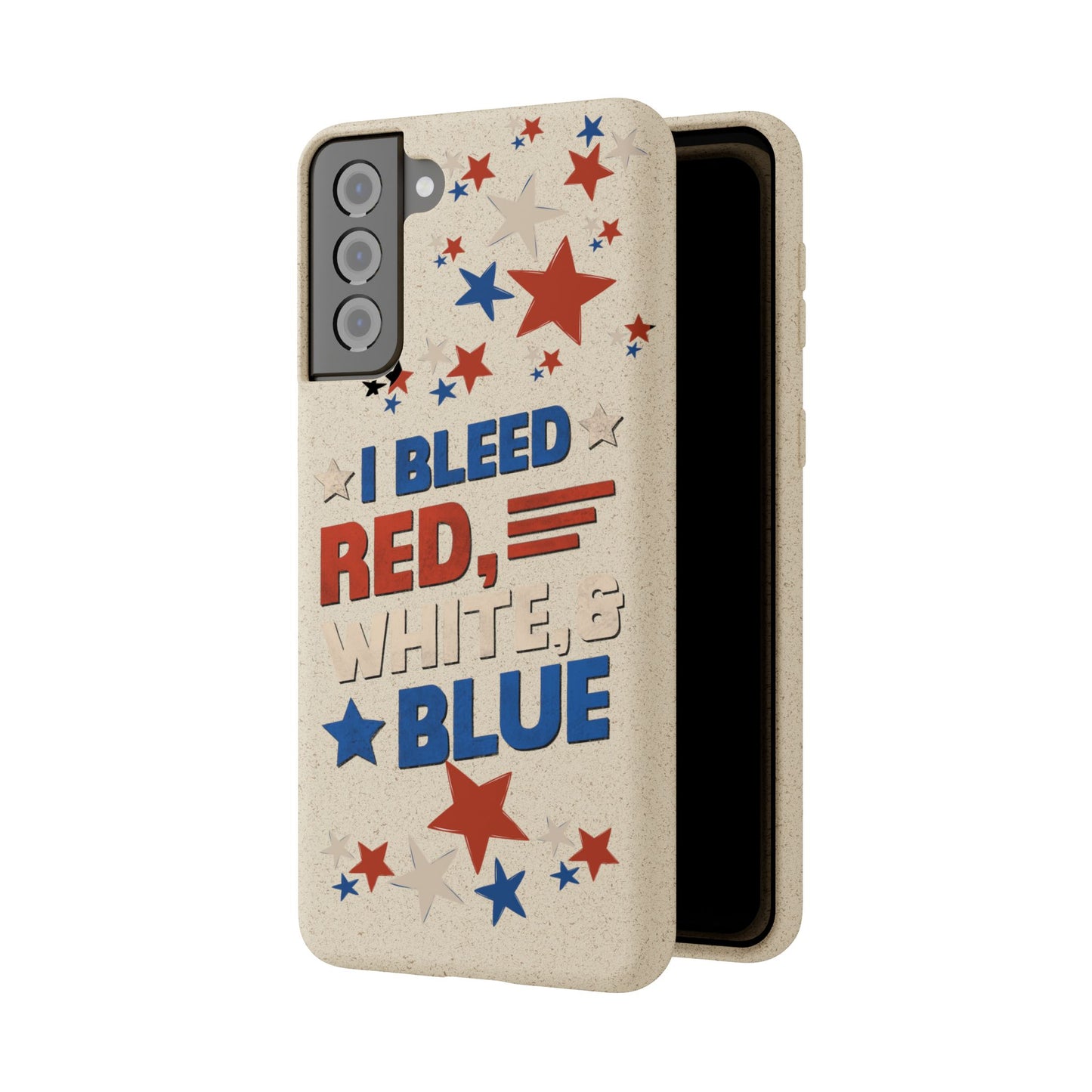 Biodegradable Phone Case | I Bleed Red, White, & Blue