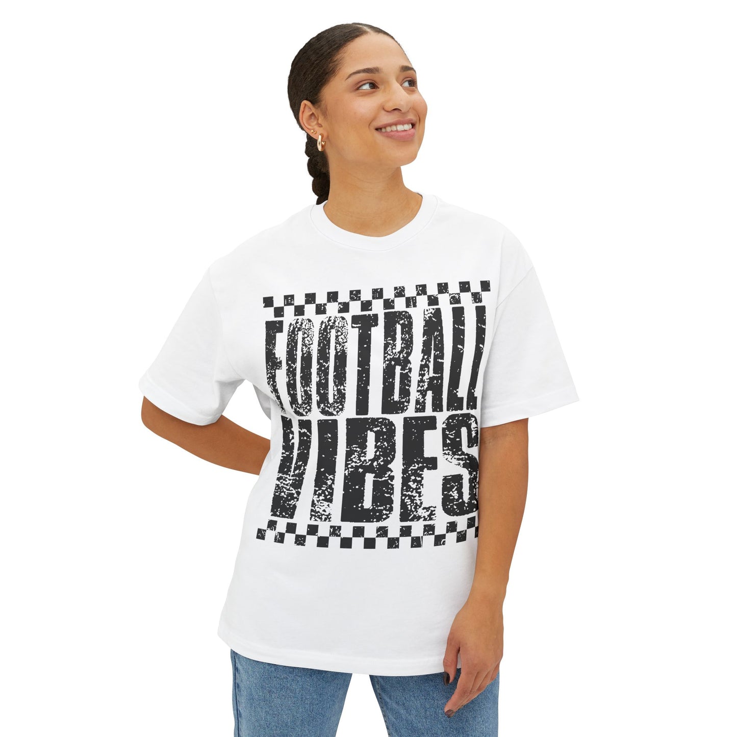 Oversized Boxy Tee | Football Vibes