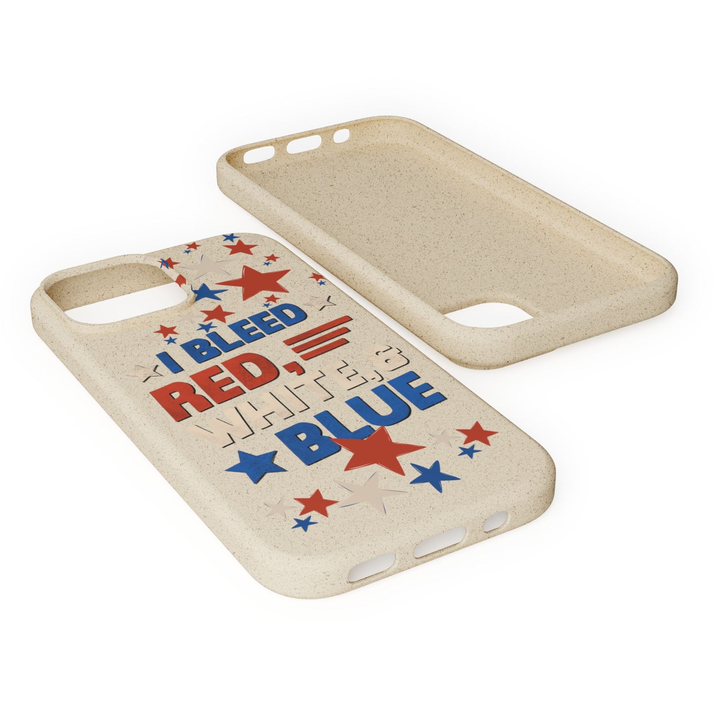 Biodegradable Phone Case | I Bleed Red, White, & Blue