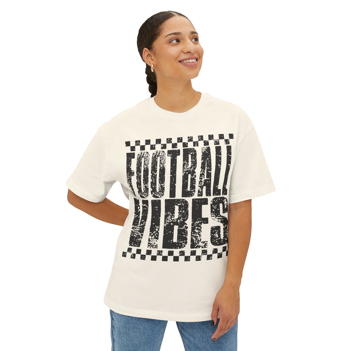 Oversized Boxy Tee | Football Vibes