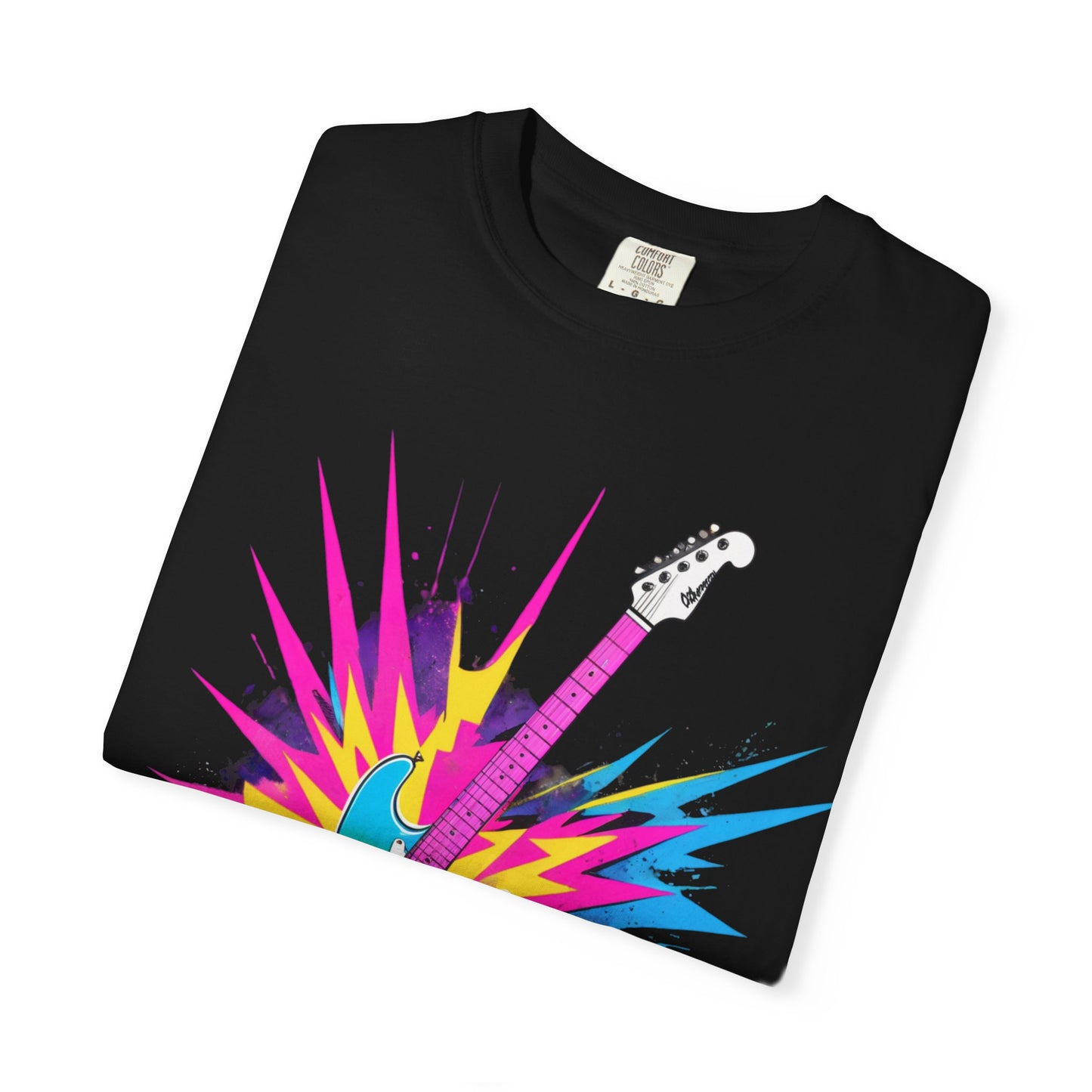 Cotton T-Shirt | Neon Guitar