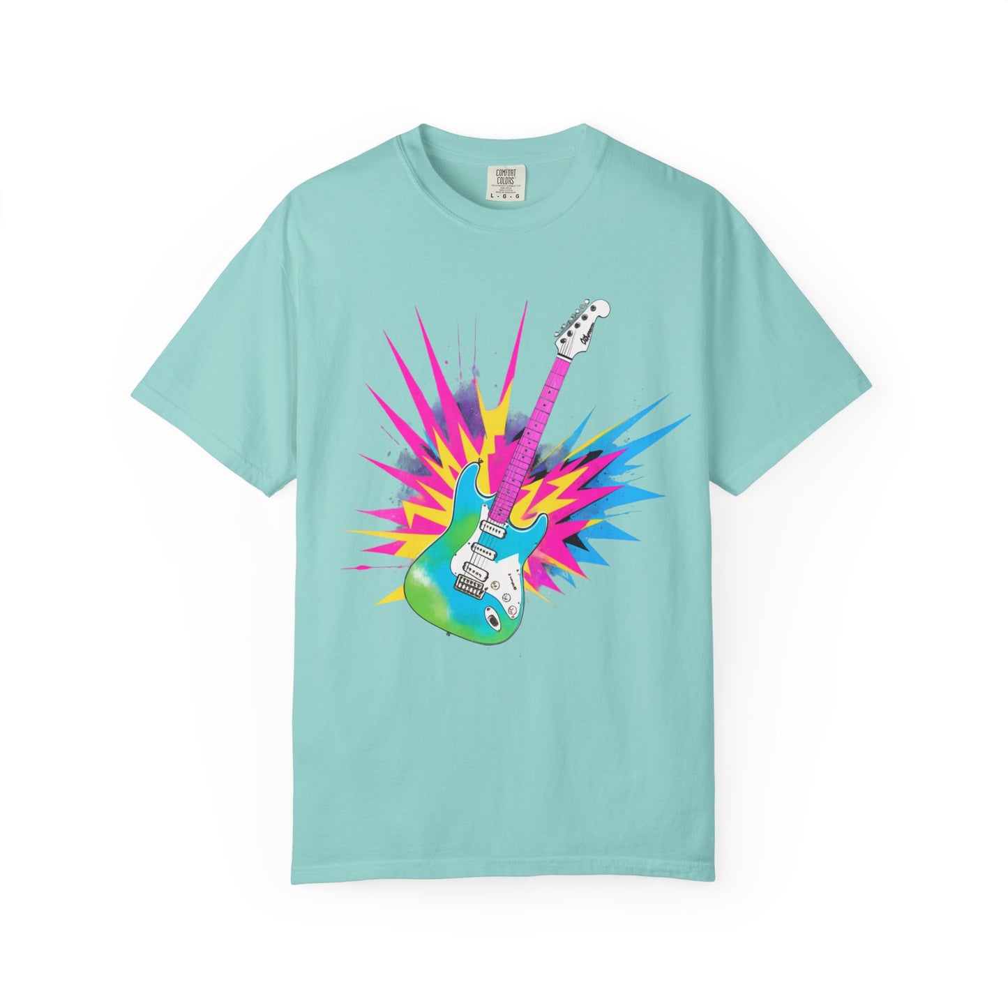 Cotton T-Shirt | Neon Guitar