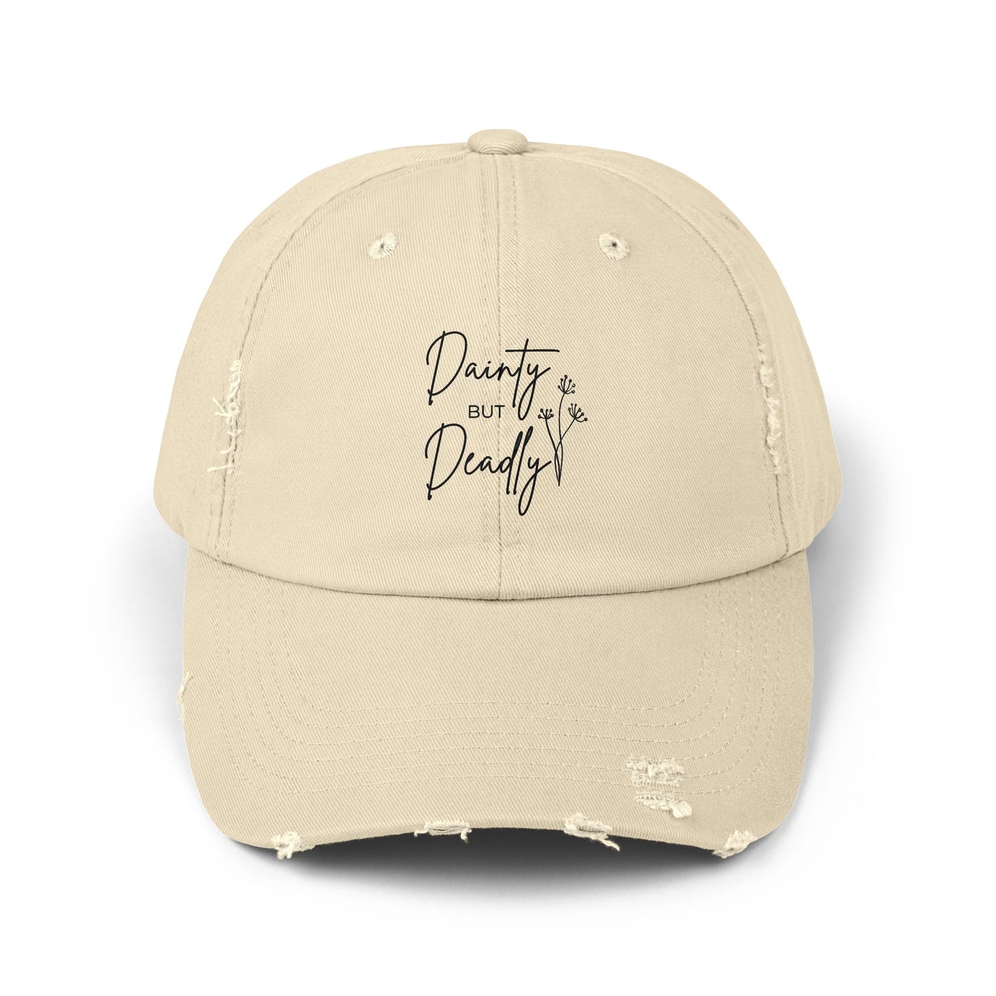 Distressed Ball Cap | Dainty But Deadly