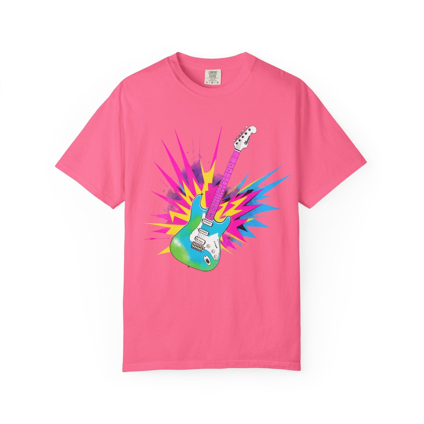 Cotton T-Shirt | Neon Guitar