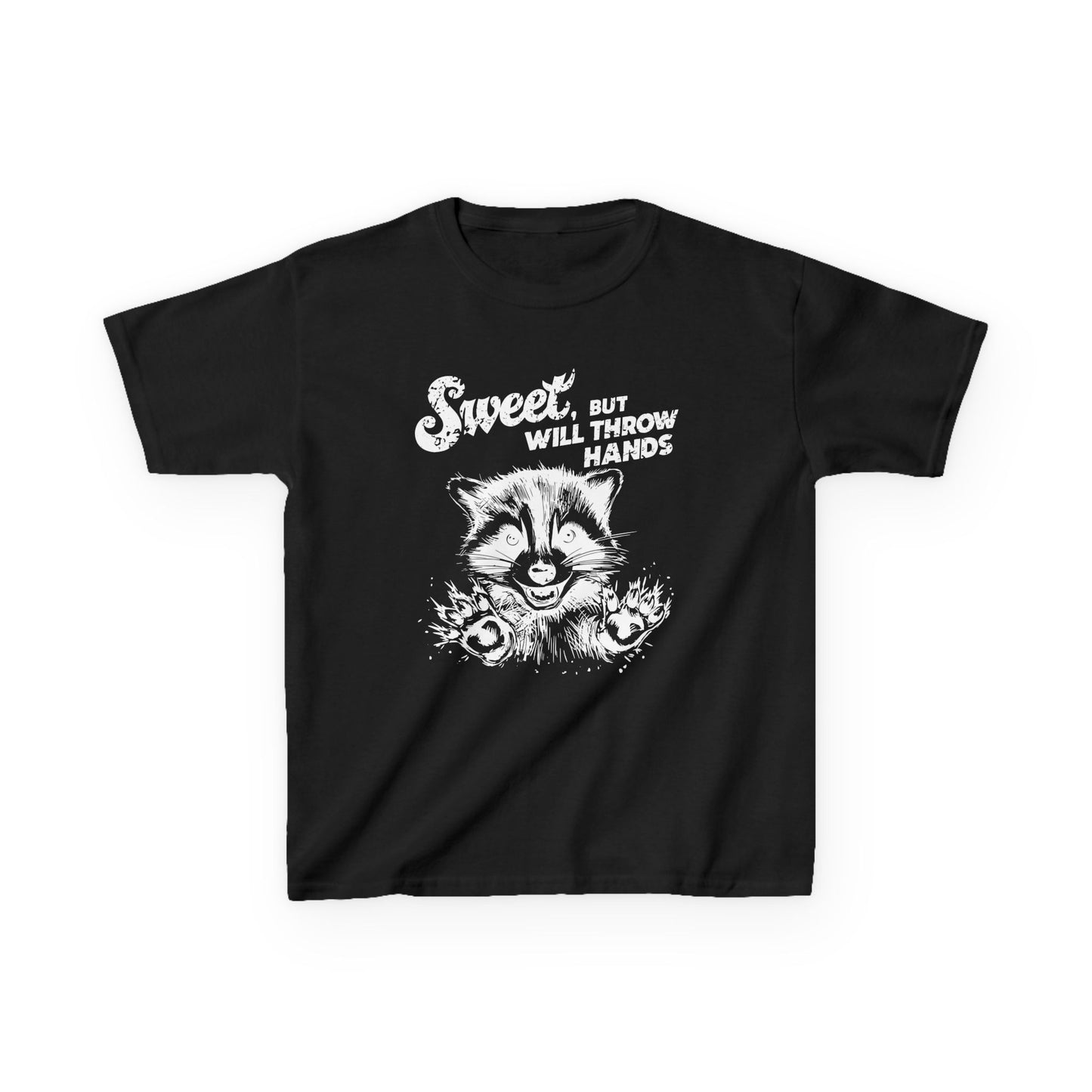 Kids Cotton T-Shirt | Sweet but will Throw Hands