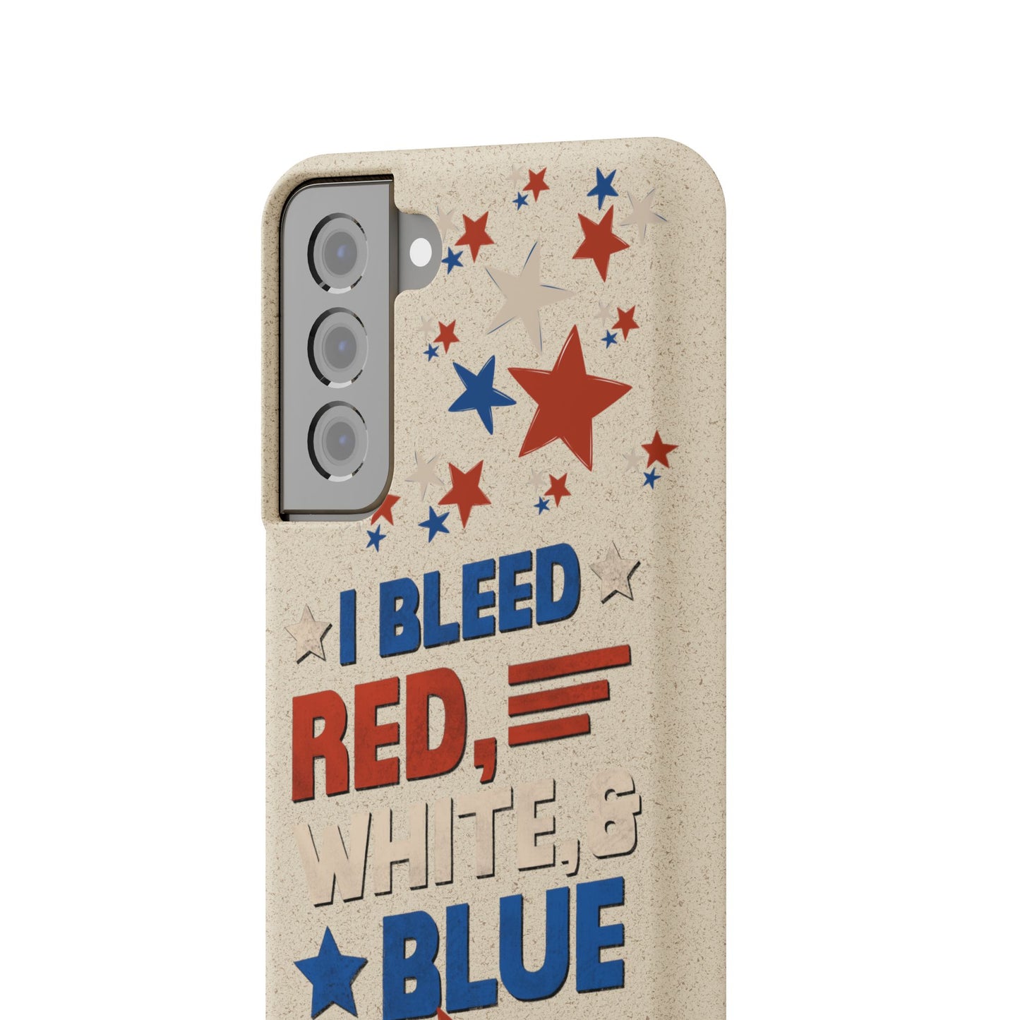 Biodegradable Phone Case | I Bleed Red, White, & Blue