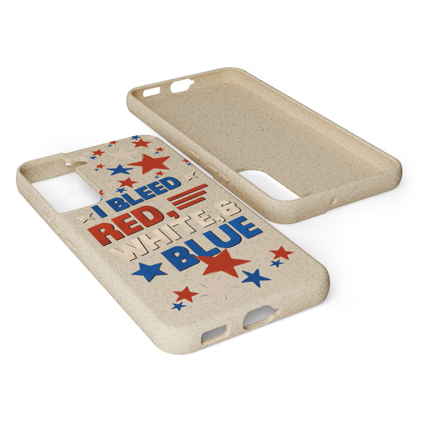 Biodegradable Phone Case | I Bleed Red, White, & Blue