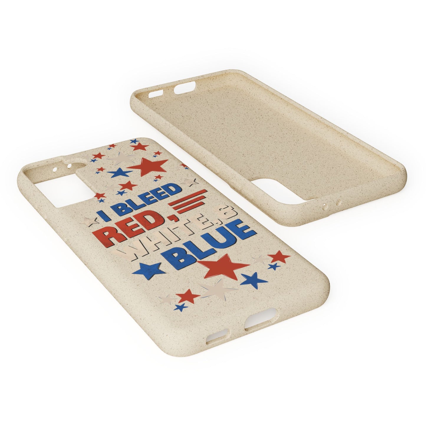 Biodegradable Phone Case | I Bleed Red, White, & Blue